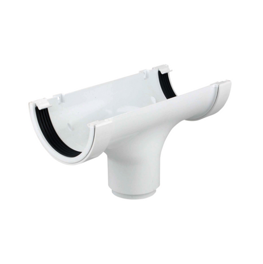 Wavin Osma RoundLine Straight Running Outlet (White) 112mm – 0T624W