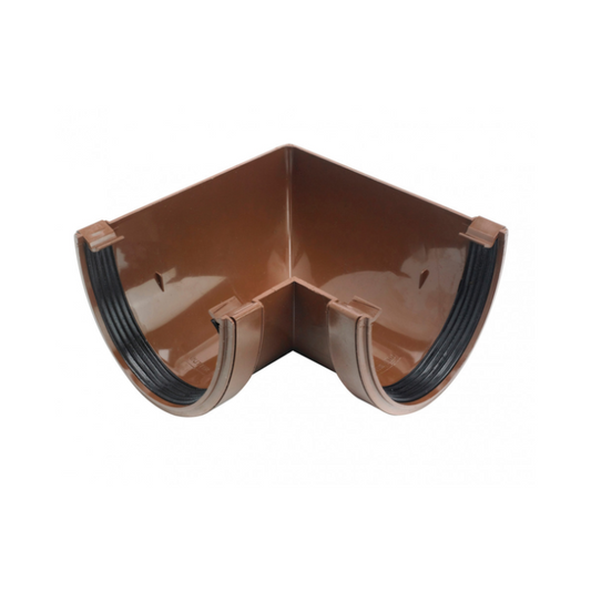 Wavin Osma Deepline Gutter Angle (Brown) 113mm x 90° – 9T903N