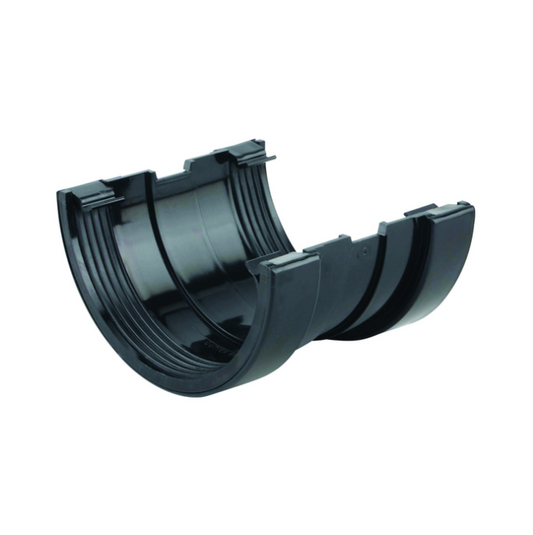 Wavin Osma SuperLine Gutter Union (Black) 125mm – 5T509B