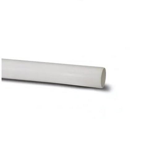 Polypipe Soil Pipe Plain Ended (White) 110mm x 3m - P430W