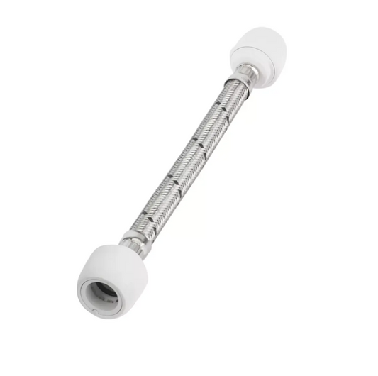 Hep2O Flexible Tap Connector (Silver) 22mm x 22mm x 300mm - HD125H/22W