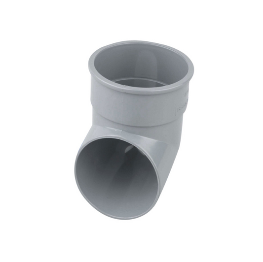 Wavin Osma RoundLine Pipe Shoe (Grey) 68mm – 0T037G