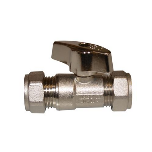 Genbra Mini Lever Isolation Valve (Nickel-Plated Brass) 15mm – BFIVLM-15