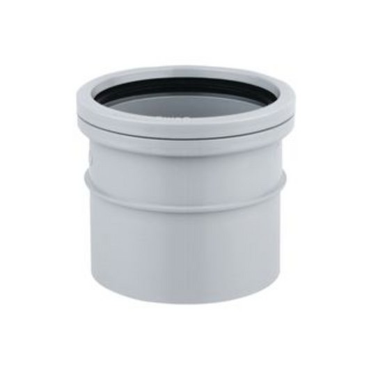 Wavin OsmaSoil Single Socket Coupler (Grey) 110mm – 4S124