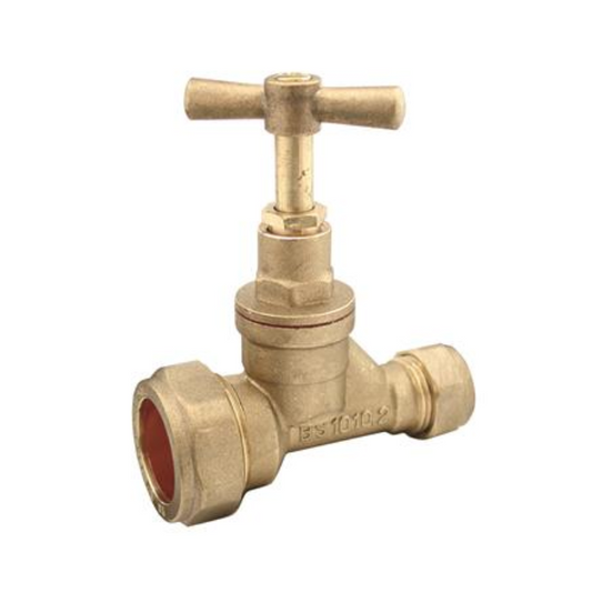 Genbra Stop Tap MDPE x Copper (Brass) 25mm x 15mm – BFST-2515