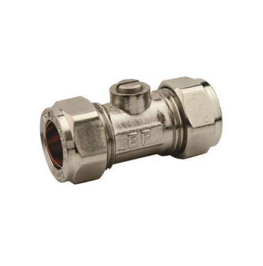 Genbra Isolation Valve (Chrome) 22mm – BFIV-22