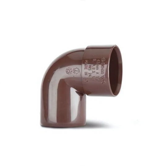 Polypipe ABS Solvent-Weld Swivel Bend (Brown) 50 mm - WS60BR