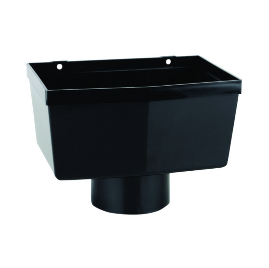 Wavin OsmaSoil Ring-Seal System Hopper Head (Black) 82mm – 3S530B