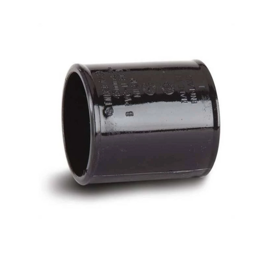 Polypipe System 2000 Solvent-Weld Straight Coupling (Black) 32 mm – MU110B