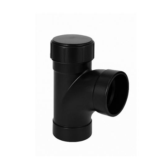 82 mm x 92.5° Access Bend Soil System - Polypipe (Black) – SWA92B