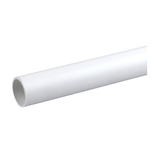 Wavin Osma Plain End Push-Fit Overflow Pipe (White) 21.5mm - 1C074W