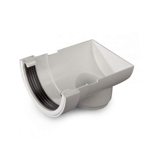 Wavin Osma RoundLine Stopend Outlet (White) 112mm – 0T007W