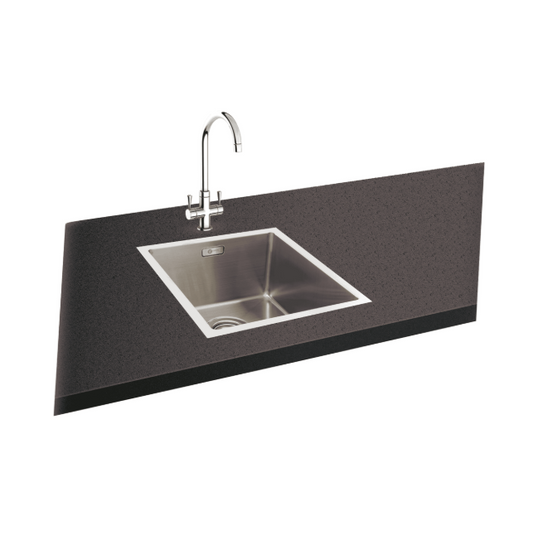 Carron Phoenix Deca 100 1 Bowl Inset/Undermount Sink (Stainless Steel) – 127.0442.744