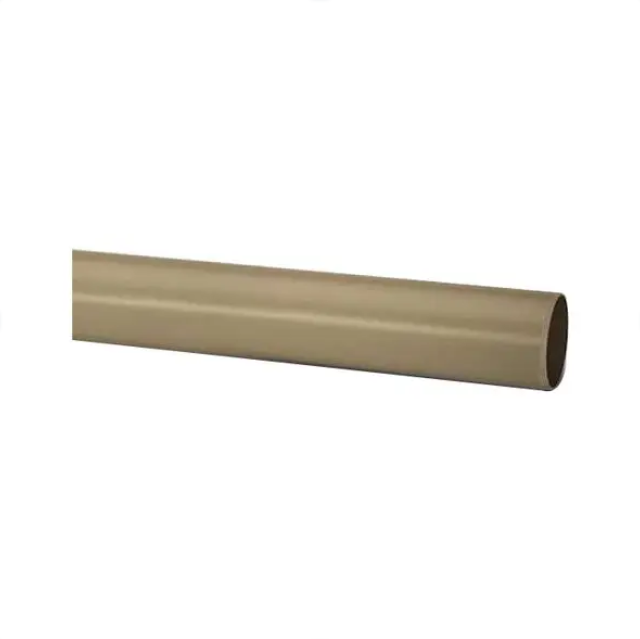 Polypipe PolySoil Plain Ended Pipe (Solvent Grey) 110mm x 4m - P440SG