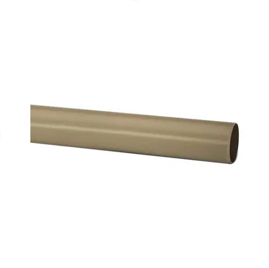 Polypipe PolySoil Plain Ended Pipe (Solvent Grey) 110mm x 4m - P440SG