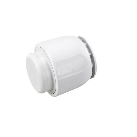 Wavin Hep2O Demountable Stop End (White) 22mm - HD62/22W
