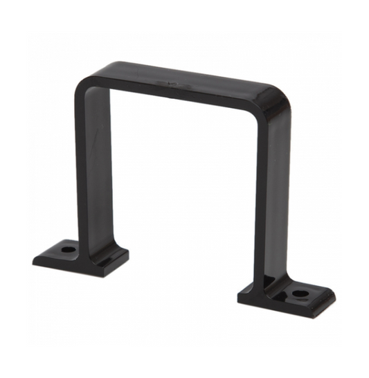 65 mm Square Downpipe Flush Bracket - Polypipe (Black) – RS236B