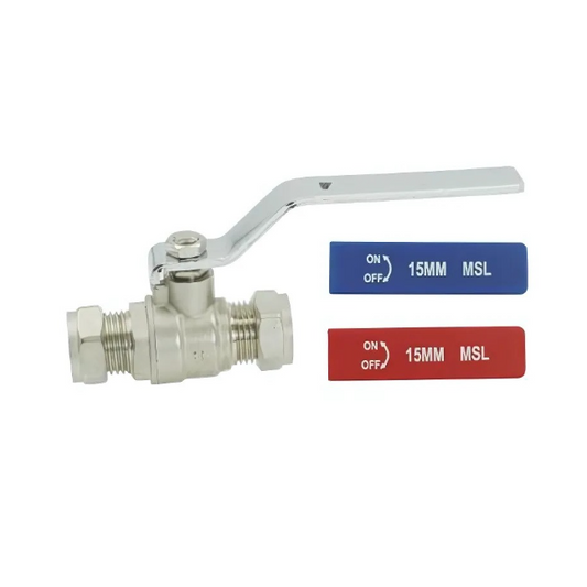 GENBRA Lever Ball Valve Dual Light Pattern (Brass) 15mm – BFLBVDLP-15