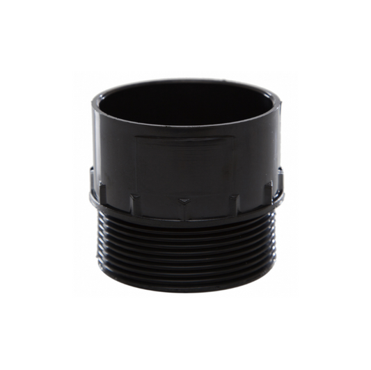 Polypipe Waste System Male Iron Adaptor (Black) 50 mm – WS57B