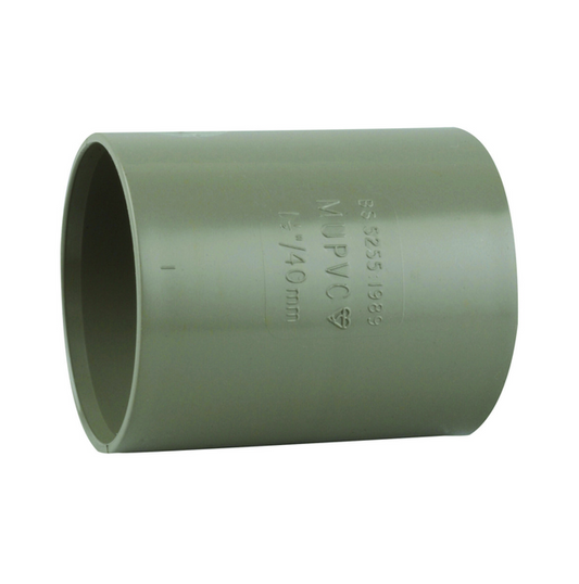 50mm OsmaSoil Ring-Seal Double Socket Coupler - Wavin (Olive) – 2M104