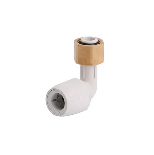 Wavin Hep2O Bent Tap Connector (White) 15mm x ½″ - HD27/15W