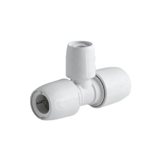 Wavin Hep2O Reducing Tee (White) 22mm x 22mm x 15mm – HD13/22W