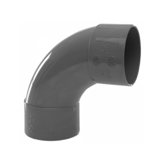 Polypipe Waste System Swept Bend (Grey) 50 mm x 92.5° – WS52G