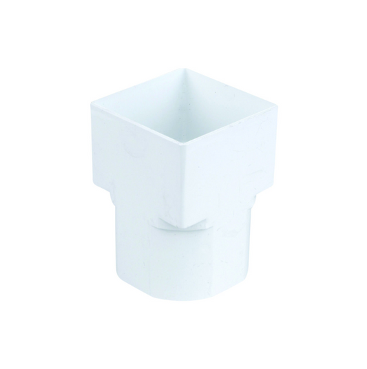 Wavin Osma SquareLine Drain Adaptor (White) 61mm – 4T836W