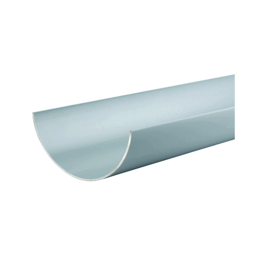 Wavin Osma RoofLine Half-Round Gutter (Grey) 150mm x 4M – 6T674G