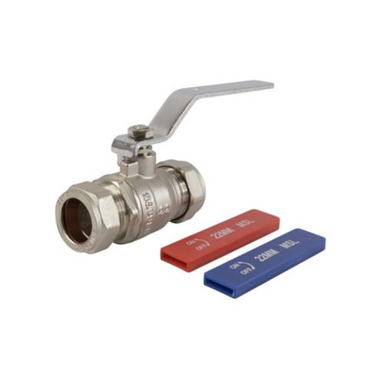 GENBRA Lever Ball Valve Dual Full Bore (Brass) 22mm – BFLBVD-22