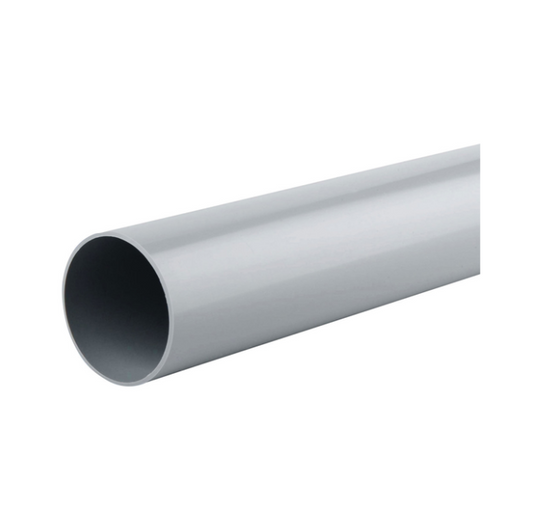 Wavin Osma RoundLine Plain End Downpipe (Grey) 68mm x 2.75M – 0T086G