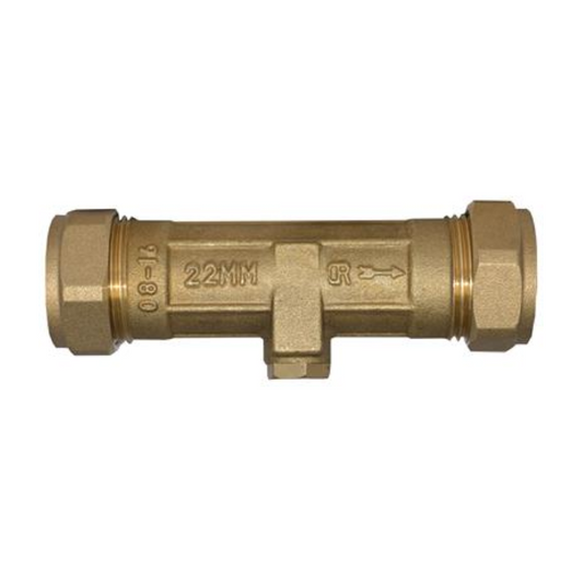 GENBRA Double Check Valve DZR (Brass) 22mm – BFDCV-22