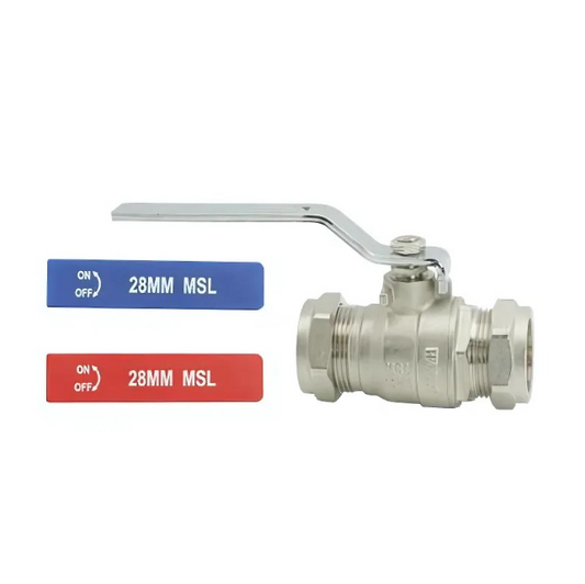 GENBRA Lever Ball Valve Dual Light Pattern (Brass) 28mm – BFLBVDLP-28