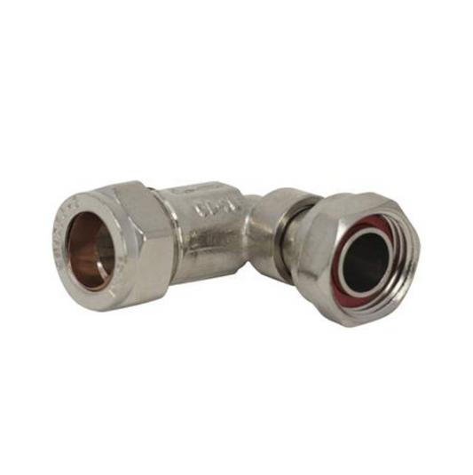 GENBRA Bent Service Valve (Chrome) 15mm x 1/2" – BFSVB-15D