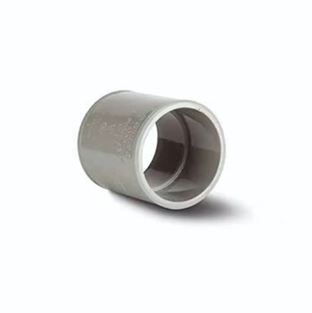 50 mm Straight Coupling - Polypipe Waste System (Solvent Grey) – MU310SG