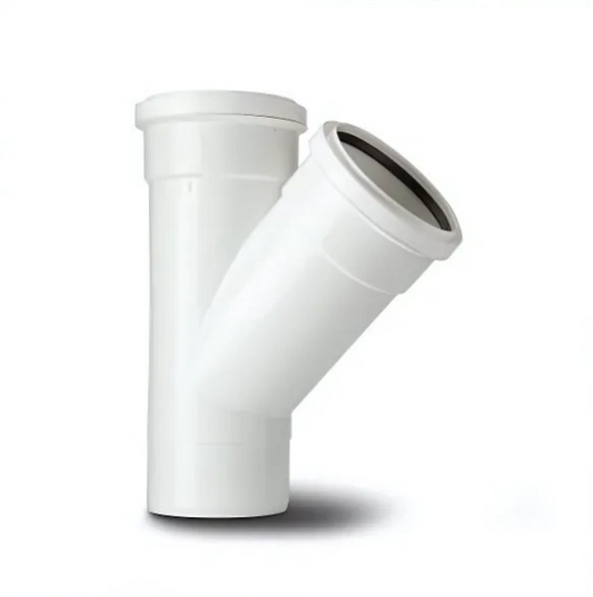 Polypipe Equal Single Branch (White) 110mm x 135° - ST404W