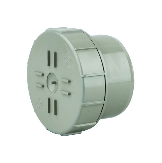 110mm OsmaSoil Plain Ended Access Plug - Wavin (Grey) – 4S292E