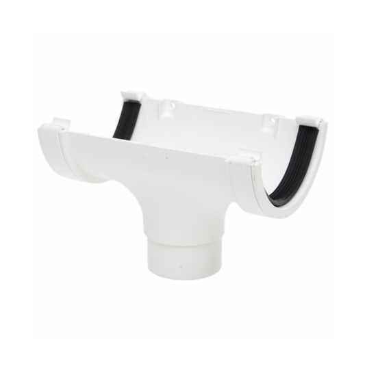 112mm Waste System Running Outlet - Polypipe (White) – RR105W