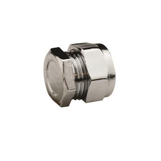 Chrome Compression End Cap (Chrome) 22mm – CCEC-22