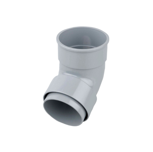 Wavin Osma RoundLine Offset Bend Socket (Grey) 68mm x 67.5° – 0T025G