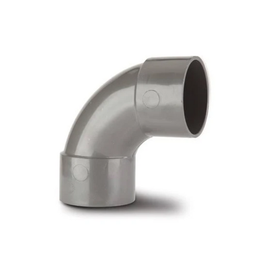 Polypipe System 2000 Solvent‑Weld Swept Bend (Solvent Grey) 32 mm x 92½°  – MU114SG