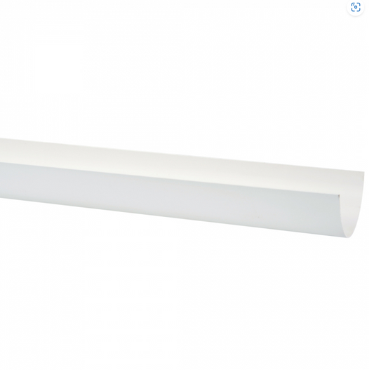 117 mm x 4M Deepflow Gutter - Polypipe (White) – RD501W