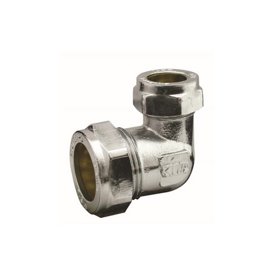 Compression Reducing Elbow (Chrome) 22mm x 15mm - CCER-2215