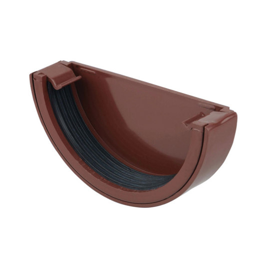 Wavin Osma RoundLine External Stop End (Brown) 112mm – 0T011N
