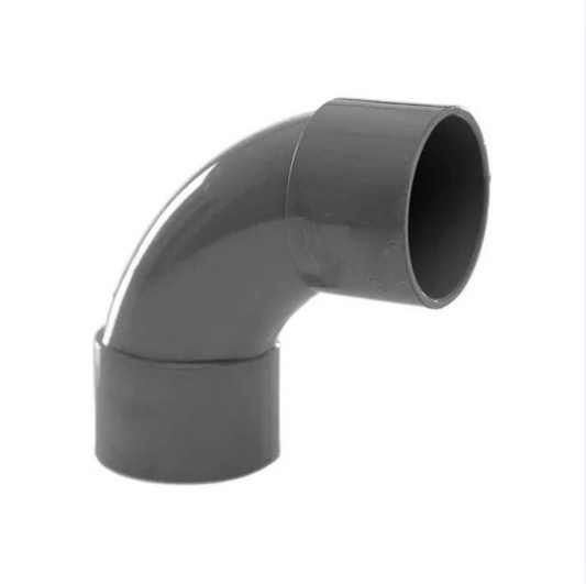 Polypipe Waste System Swept Bend (Solvent Grey) 50 mm – MU314SG