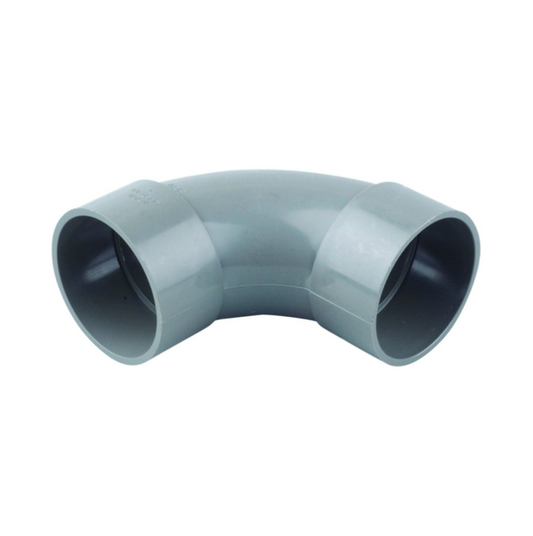 Wavin OsmaWeld Solvent-Weld Waste 87.5° Bend (Grey) 40mm – 5Z161G