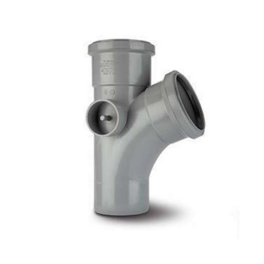 Polypipe Equal Single Branch (Grey) 110mm x 112.5° - ST403G