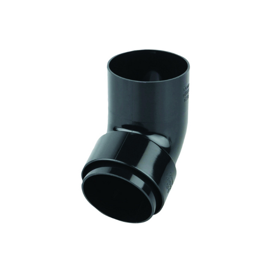 68mm Osma RoundLine Offset Bend Spigot - Wavin (Black) – 0T026B