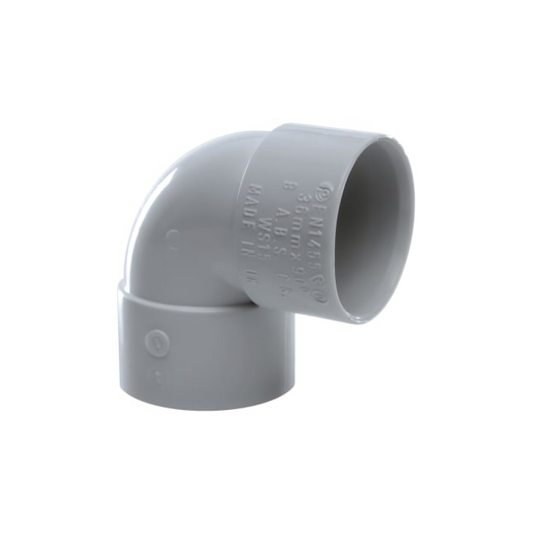 Polypipe Soil Single-Socket Knuckle Bend (Grey) 32mm x 90° - MU112SG