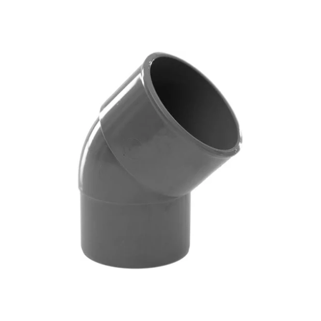 50 mm x 45° Obtuse Bend - Polypipe Waste System (Solvent Grey) – MU313SG